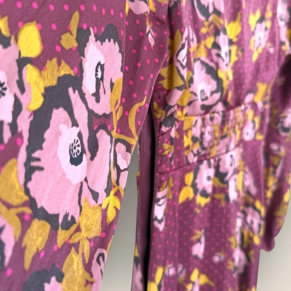 Free People | Mystic Moon Mini Dress | Size 4 | Purple Floral